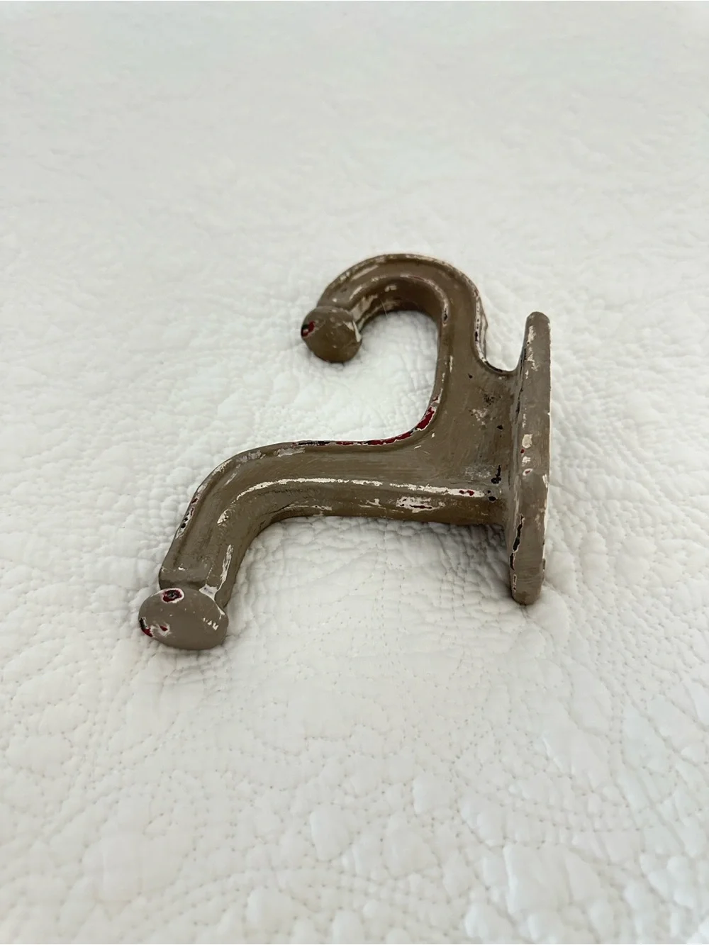 Anthropologie Cast Iron Shabby Chic Wall Hook Gray